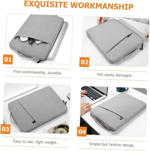 Laptop Sleeve Protective Cover 13.3 Inch Polyester Laptop Bag Pocket for Ultrabook Pro Lightweight for Travel and Office Use in Saudi Arabia