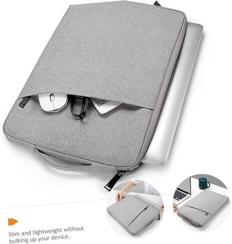 Laptop Sleeve Protective Cover 13.3 Inch Polyester Laptop Bag Pocket for Ultrabook Pro Lightweight for Travel and Office Use in Saudi Arabia
