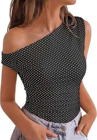 NOLLSOM Spring Tops for Women Trendy Off The Shoulder Top Going Out T Shirts Casual Floral Blouses Summer Outfits 2026 in Kuwait