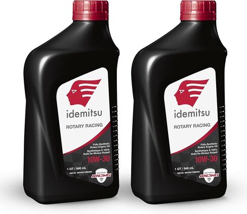 Idemitsu Full Synthetic 10W-30 Rotary Racing Engine Oil –1 Quart, Pack of 6 | High-Performance Lubricant for Turbocharged & Supercharged Rotary Engines in Saudi Arabia