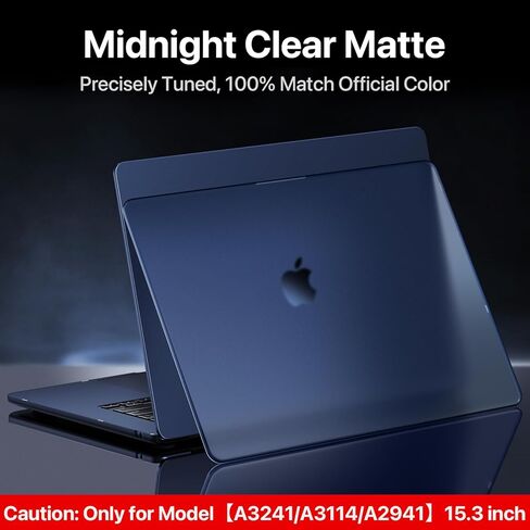 حافظة CrackGuard لجهاز MacBook Air مقاس 15 بوصة M4 M3 M2 + حافظة مدرعة غير مرئية in Saudi Arabia
