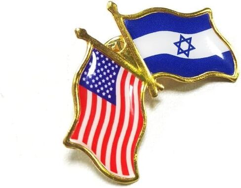 دبوس العلم الإسرائيلي، دبوس التلبيب العلم الأمريكي والإسرائيلي، دبوس التلبيب العلم الإسرائيلي in Kuwait