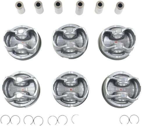 6pcs Piston Rings Set 2720303717 2720304017 A2720301018 Compatible With E CLASS M272 CL203 S204 W211 S211 W212 W203 S203 W204 in Kuwait
