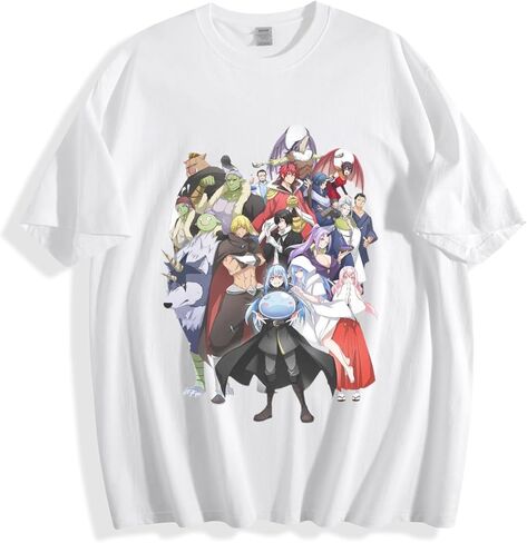 تي شيرت رسمي من الرسوم المتحركة That Time I Got Reincarnated as a Slime وRimuru Tempest وFederation Characters Graphic Tee in Saudi Arabia