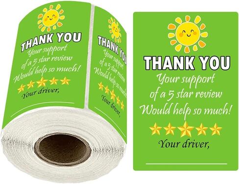 Star Review Delivery Labels Freshness Label Thank You for Your Order Stickers 200 Pcs Food Delivery Tamper Evident Food Package Stickers for Bags Grocery Shopper Accessories(3 inch red circular shape) in Saudi Arabia