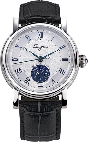 Sugess MoonPhase Master 40mm SU2108SZ ST2108 High Beat 28,800 Bph أوتوماتيكية ميكانيكية للرجال ساعة معصم النورس 1963 in Kuwait