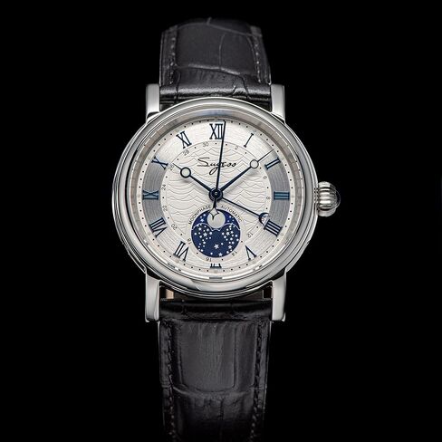 Sugess MoonPhase Master 40mm SU2108SZ ST2108 High Beat 28,800 Bph أوتوماتيكية ميكانيكية للرجال ساعة معصم النورس 1963 in Kuwait