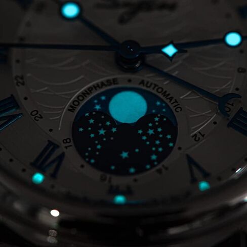 Sugess MoonPhase Master 40mm SU2108SZ ST2108 High Beat 28,800 Bph أوتوماتيكية ميكانيكية للرجال ساعة معصم النورس 1963 in Kuwait