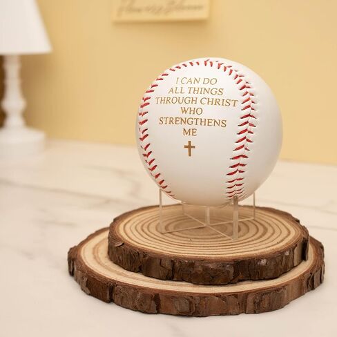 هدايا البيسبول المسيحية - فيلبي 4:13 البيسبول الكتابي للرجال والنساء والأولاد والبنات - ديكور غرفة الإيمان، مسكن جامعي - هدية عيد الميلاد وعيد الفصح، ديكور حفلات البيسبول in Kuwait