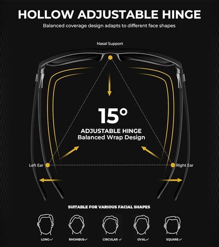 Polarized Sunglasses for Men Women, Lightweight Mens Sunglasses Polarized for Driving Fishing 3 Packs in Saudi Arabia