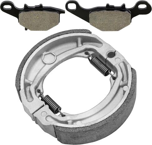 Caltric Front Brake Pads and Rear Brake Shoes Compatible with Suzuki DR-Z125L DRZ125L 2003-2019 in Saudi Arabia