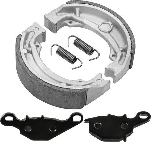 Caltric Front Brake Pads and Rear Brake Shoes Compatible with Suzuki DR-Z125L DRZ125L 2003-2019 in Saudi Arabia
