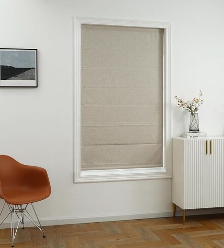 كتان مخلوط بلجيكي 100% ظل روماني معتم بولي كتان 32x64 كتان طبيعي in Kuwait