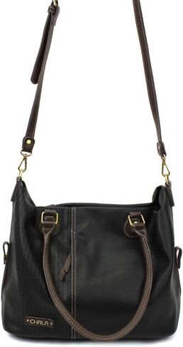 CHALA Laser Cut Crossbody Shoulder bag Tote Bag with adjustable Strap Black (Cat) in Saudi Arabia