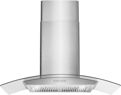 COSMO COS-668WRC90 Wall Mount Range Hood with Ducted Exhaust Vent, 3 Speed Fan, Push Button Controls, LED Lighting, Permanent Filters in Stainless Steel, 36 inches in Saudi Arabia