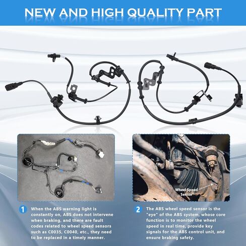 4PC ABS Wheel Speed Sensor Fit for Soul EV 2014-2019,Driver and Passenger Side Turn Signal and Back Up Wiring,Front and Rear Replaces #95671B2050 91920B2000 91920B2100 in Kuwait