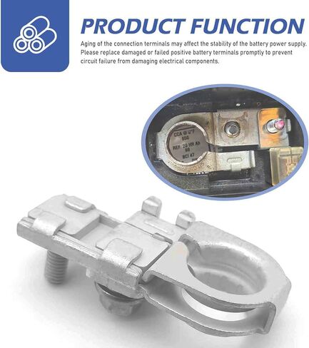 Battery Terminal Connector, 91980-3X010 Positive Battery Terminal Compatible with G80 G90 2015-2020 EV Rio 2015-2020, Battery Post Terminals Replacement, Car Accessories in Kuwait