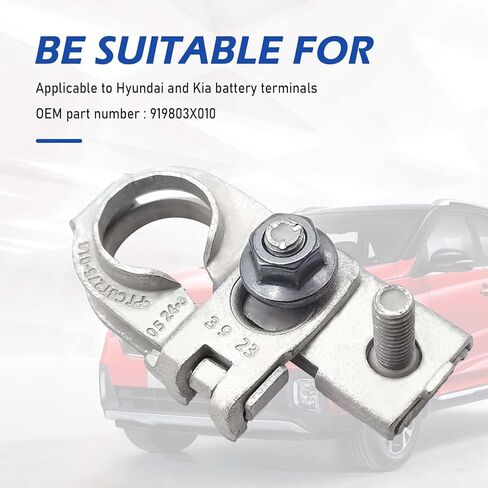 Battery Terminal Connector, 91980-3X010 Positive Battery Terminal Compatible with G80 G90 2015-2020 EV Rio 2015-2020, Battery Post Terminals Replacement, Car Accessories in Kuwait