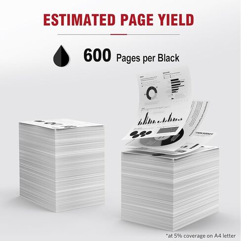 260XL Black Ink Cartridge Replacement for Canon 260 PG-260 PG-260XL PG 260 XL High Yield for Pixma TS6420a TS6400 TS6420 TR7020a TR7000 TR7020 TS5320 TS5300 Printer Ink Cartridge(2 Black) in Kuwait