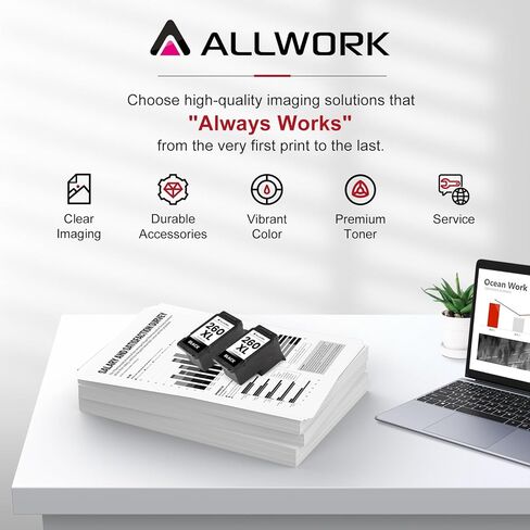 260XL Black Ink Cartridge Replacement for Canon 260 PG-260 PG-260XL PG 260 XL High Yield for Pixma TS6420a TS6400 TS6420 TR7020a TR7000 TR7020 TS5320 TS5300 Printer Ink Cartridge(2 Black) in Kuwait