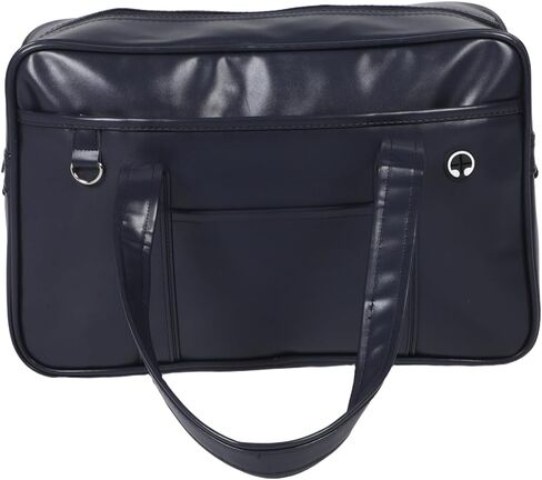 Uonlytech Messenger Laptop Bag Pu Leather Waterproof Shoulder Briefcase Retro Computer Carrier for Work College Commuting Men Women Navy Blue in Saudi Arabia