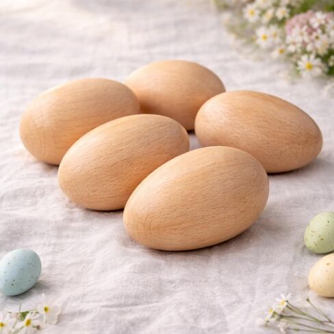 Personalized Wooden Easter Egg – Custom Engraved Bunny Name Egg, Baby First Easter Keepsake Gift, Rustic Wood Bunny Decor, Cute Basket Stuffer for Kids, Spring Holiday Gift for Baby Boy Girl in Saudi Arabia