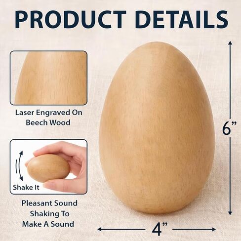 Personalized Wooden Easter Egg – Custom Engraved Bunny Name Egg, Baby First Easter Keepsake Gift, Rustic Wood Bunny Decor, Cute Basket Stuffer for Kids, Spring Holiday Gift for Baby Boy Girl in Saudi Arabia