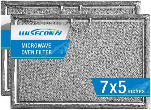 Microwave Filter,Filters for Kitchen Oven,Microwave Aluminum Grease Filter Replacement Fit for GE Model WB06X10608 Size Is 7"x 5" Inches,Two Pack MAF-01 in Saudi Arabia