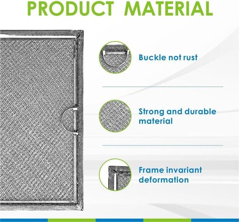 Microwave Filter,Filters for Kitchen Oven,Microwave Aluminum Grease Filter Replacement Fit for GE Model WB06X10608 Size Is 7"x 5" Inches,Two Pack MAF-01 in Saudi Arabia