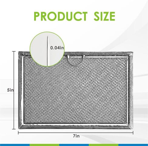 Microwave Filter,Filters for Kitchen Oven,Microwave Aluminum Grease Filter Replacement Fit for GE Model WB06X10608 Size Is 7"x 5" Inches,Two Pack MAF-01 in Saudi Arabia