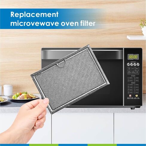 Microwave Filter,Filters for Kitchen Oven,Microwave Aluminum Grease Filter Replacement Fit for GE Model WB06X10608 Size Is 7"x 5" Inches,Two Pack MAF-01 in Saudi Arabia
