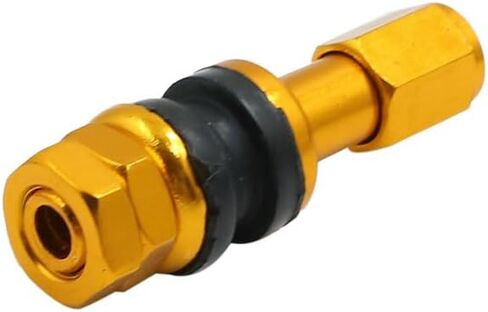 uxcell 4pcs Gold Tone Bolt in Car Motorcycle Tubeless Wheel Tire Valve Stem w Dust Cap in Saudi Arabia