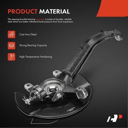 A-Premium Front Right Steering Knuckle & Wheel Bearing Hub Assembly Fit for Honda Accord 1998-2002, L4 2.3L Engine Only, Passenger Side in Saudi Arabia