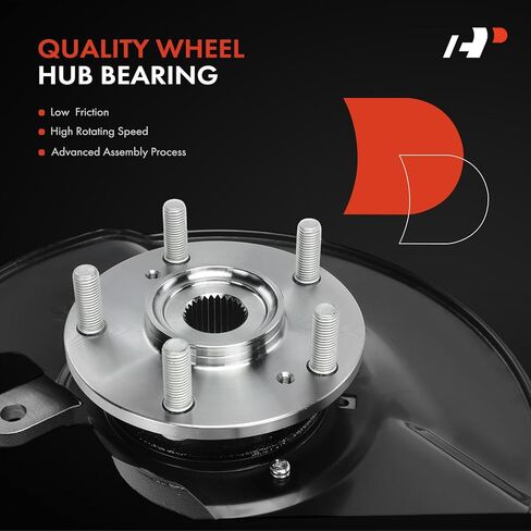 A-Premium Front Right Steering Knuckle & Wheel Bearing Hub Assembly Fit for Honda Accord 1998-2002, L4 2.3L Engine Only, Passenger Side in Kuwait