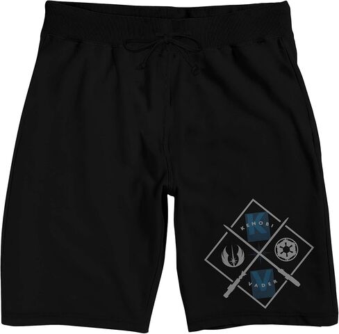 Star Wars Obi-Wan Kenobi Vader Kenobi Men's Black Sleep Pajama Shorts in Saudi Arabia