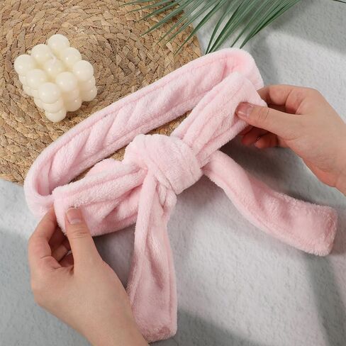 Robe Belt Replacement, 180cm/5.9ft Flannel Robe Tie, 1Pcs Pink Unisex Belt for Hotel & Home Bathrobes in Kuwait