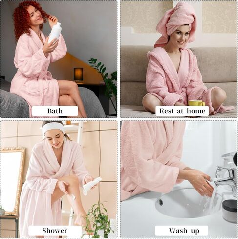 Robe Belt Replacement, 180cm/5.9ft Flannel Robe Tie, 1Pcs Pink Unisex Belt for Hotel & Home Bathrobes in Kuwait
