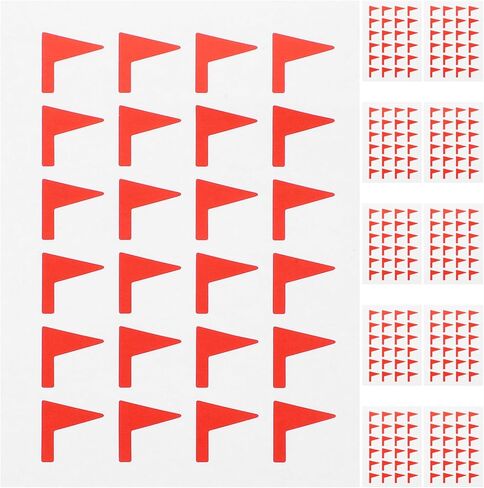 288 قطعة من ملصقات العلم الأحمر ملصقات ذاتية اللصق لعلامة خريطة المخطط للعمل في دراسة السفر in Kuwait