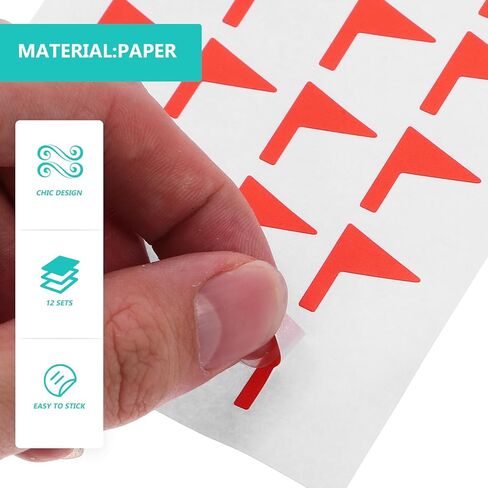 288 قطعة من ملصقات العلم الأحمر ملصقات ذاتية اللصق لعلامة خريطة المخطط للعمل في دراسة السفر in Kuwait