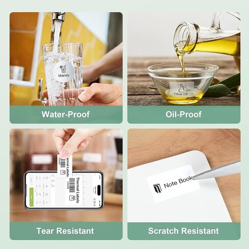 Thermal Labels for Nelko PM220 Label Maker, 2 inch (50mm) Round Thermal Label, Waterproof, Multi-Purpose Tag Tape, 1 Roll of 150 Self-Adhesive Thermal Paper (Pink-Purple Gradient) in Kuwait