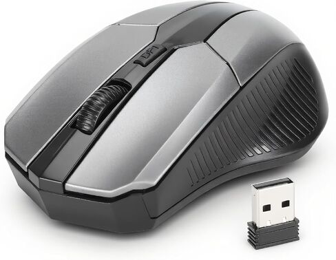 ماوس كمبيوتر لاسلكي، USB 2.4G ماوس لاسلكي محمول نحيف أقل ضوضاء لأجهزة الكمبيوتر المحمول الفأرة الضوئية للكمبيوتر اللوحي والكمبيوتر المحمول، 800 1200 1600 نقطة في البوصة (أصفر) in Kuwait