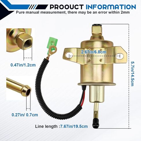 149-2311 Fuel Pump E11007 A029F889 with 149-2457 Fuel Filter TuneUp Kit for Onan RV Cummins Generator 3600 4000 4KW Microlite MicroQuiet Generators Camp Power KYD with 1403280 Air Filter and Fuel Line in Saudi Arabia