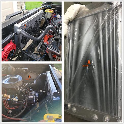 ALLOYWORKS 4 Row Radiator + Shroud + 2 x 12" Fan + Relay Fits 1973-1987 1986 Chevy C10 C20 Pickup Truck K10 K20 K30 P20 P30 R10 R20 R30 R1500 GMC Jimmy V1500 V2500 V3500 Suburban Engine Radiators in Saudi Arabia