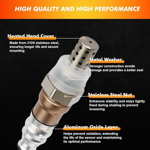 2001-2006 O2 Oxygen Sensor Upstream 250-24495 Downstream 250-25004 Compatible for VW Beetle 2001-2005, Golf 2001-2006, Jetta 2001-2005, 2.0L L4, Replaces 06B906265D, 0258007090, 11787515827 in Saudi Arabia