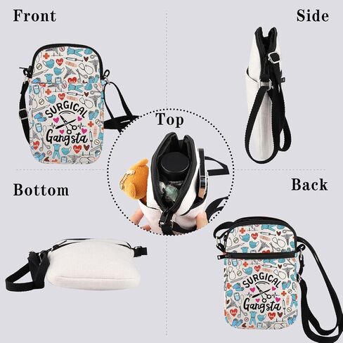 Surgical Tech Gift Surgery Nurse Doctor Gift Surgical Gangsta Crossbody Bag Scrub Tech Appreciation Present in Saudi Arabia