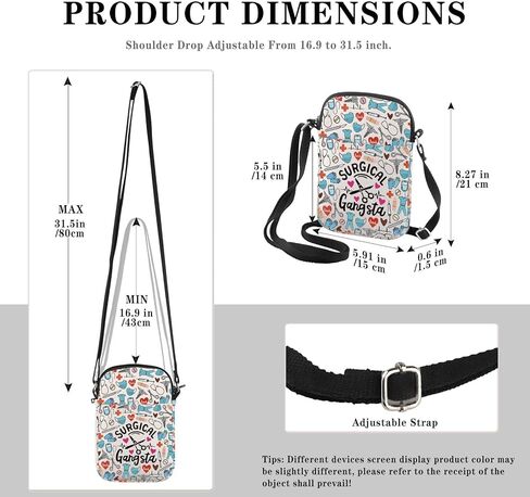 Surgical Tech Gift Surgery Nurse Doctor Gift Surgical Gangsta Crossbody Bag Scrub Tech Appreciation Present in Saudi Arabia