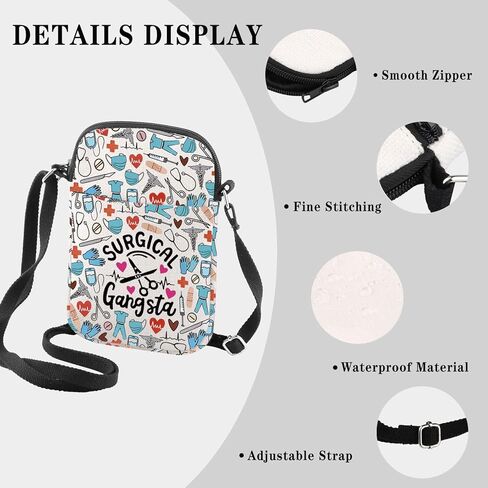 Surgical Tech Gift Surgery Nurse Doctor Gift Surgical Gangsta Crossbody Bag Scrub Tech Appreciation Present in Saudi Arabia