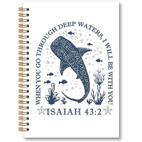 Christian Bird Sparrow Notebook Journal, Rustic Spring Bird Spiral Notebook, Sparrow Watching Notebooks Gifts for Birds Lovers Women Men, Birds Themed School Office Supplies, 6x8.2In in Kuwait