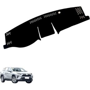 Dash Cover Mat Compatible with Toyota RAV4 2019-2025 Dashboard Cover Dashboard Pad Protect Dash Mat for 2025 RAV4 Accessories Polyester All-Weather Black in Saudi Arabia