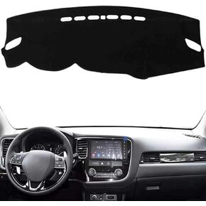 Anti-Slip Mat Dashboard Cover Pad Interior Mat for Mitsubishi Outlander 2013 2014 2015 2016-2019 Black Dash Mat Dashboard Cover in Kuwait